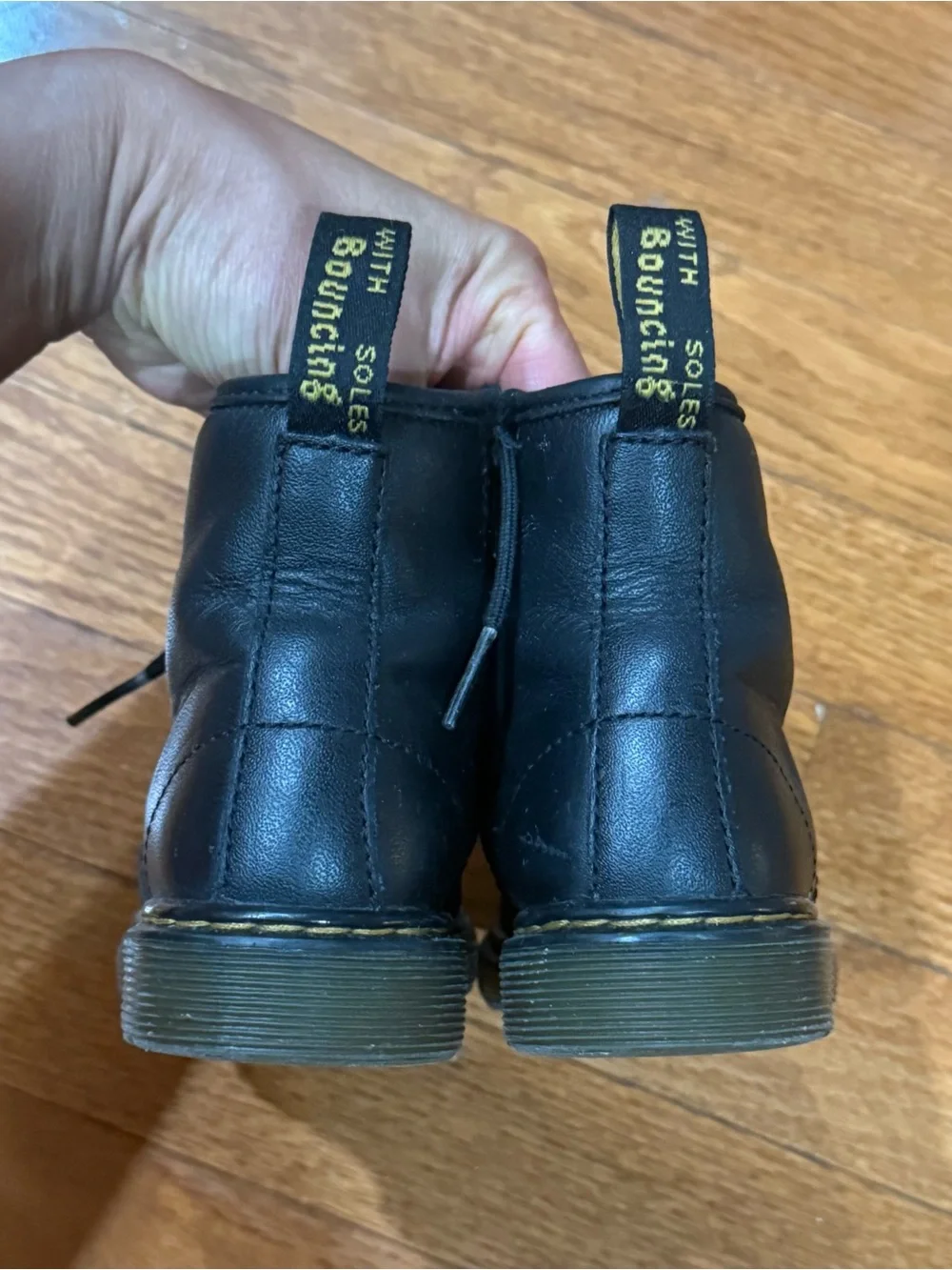 Dr. Martens Kids 10 Girls Boys 1460 T Leather Toddler Boots Combat Ankle Zip